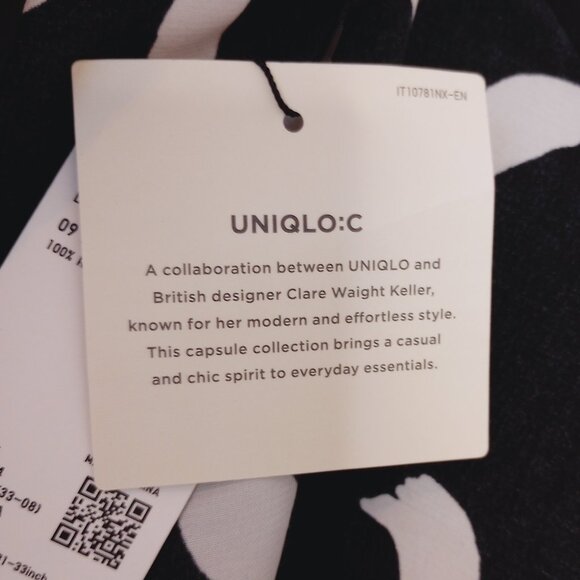 Uniqlo:C Black & White Balloon Sleeve Dress - Picture 11 of 13